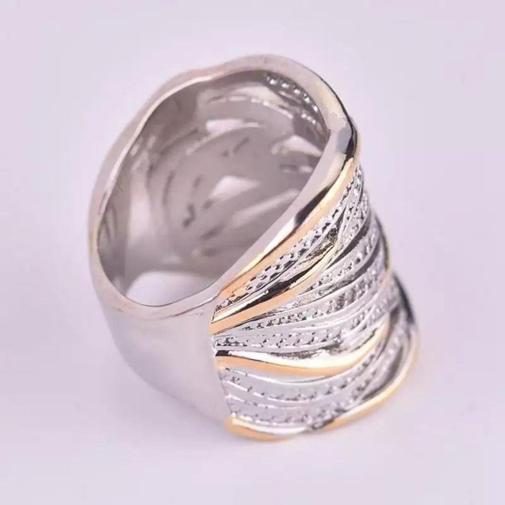 BRAND NEW 925 Sterling Silver Braided Finger Ring - Picture 3 of 5